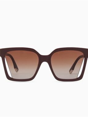Fendi Brown Gradient Square Sunglasses